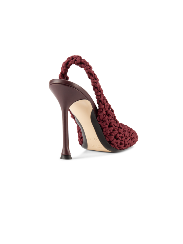 CROCHET HIGH HEEL SLING BACKS