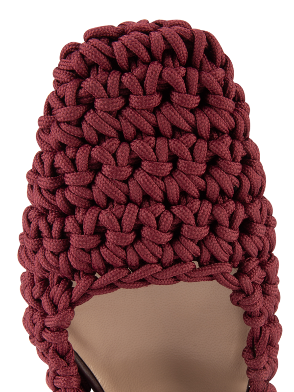 CROCHET HIGH HEEL SLING BACKS