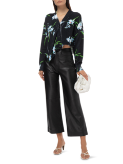 ASYMMETRIC PRINTED CARDIGAN