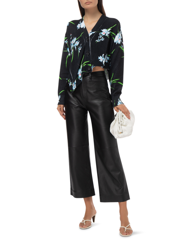 ASYMMETRIC PRINTED CARDIGAN
