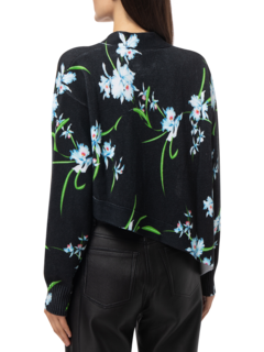 ASYMMETRIC PRINTED CARDIGAN
