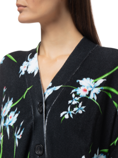 ASYMMETRIC PRINTED CARDIGAN