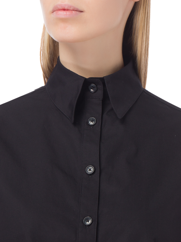 CUTOUT MINI SHIRT DRESS