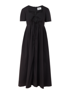 TIE MIDI BABY DOLL DRESS