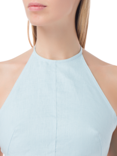 TIE HALTER CROP TOP