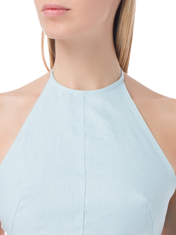 TIE HALTER CROP TOP