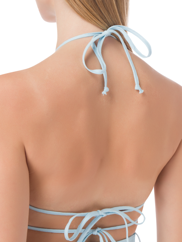 TIE HALTER CROP TOP