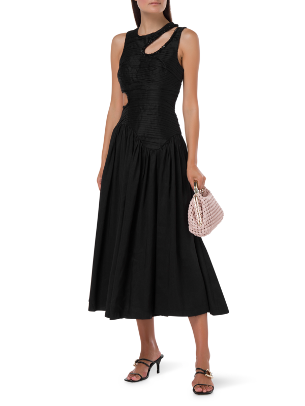 aje jolie abstract cut out midi dress Aje Jolie Abstract Cut Out Midi Dress by Aje