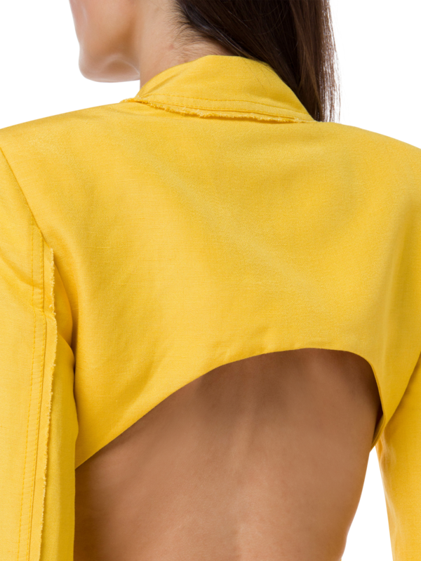 aje simone cut out jacket dress Aje Simone Cut Out Jacket Dress - Yellow