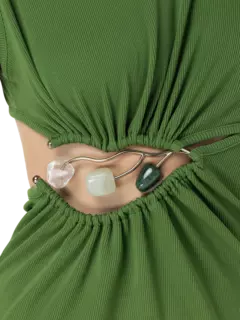 بلوزة فوليا طويلة بإبزيم