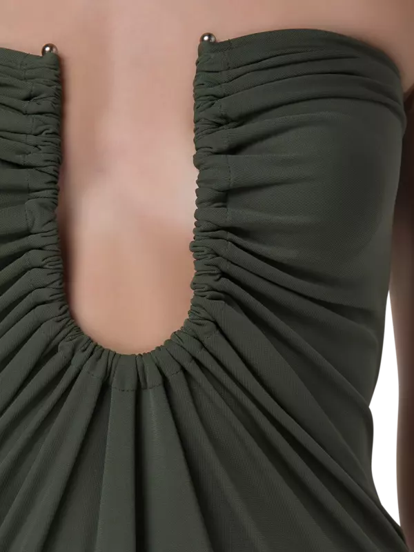 فستان آركد بالم بدون حمالات