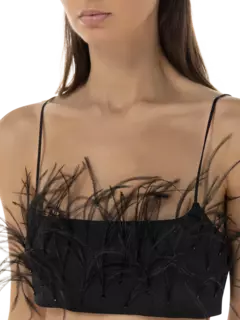 حمالة صدر روزالين مزينة بالريش