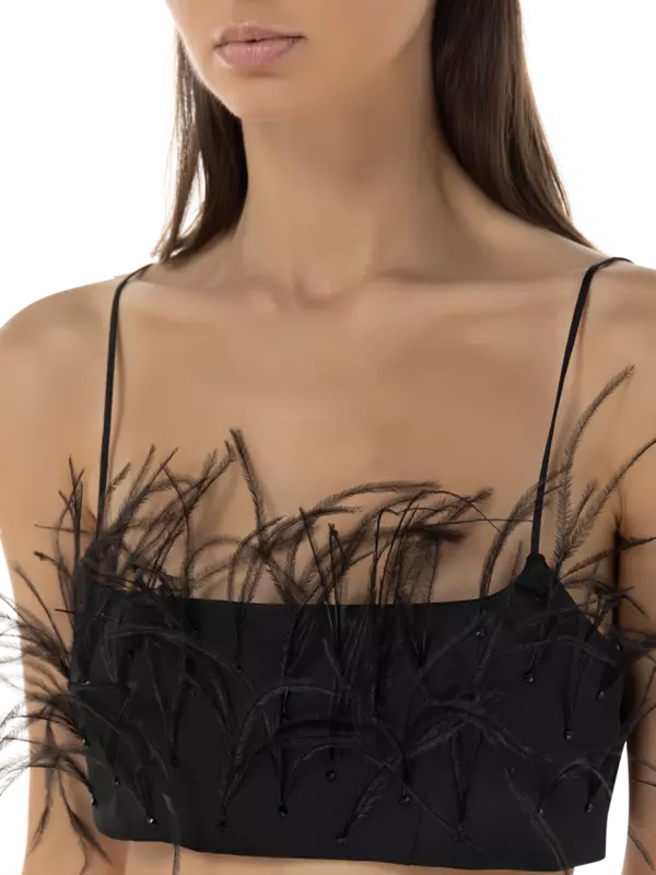 حمالة صدر روزالين مزينة بالريش