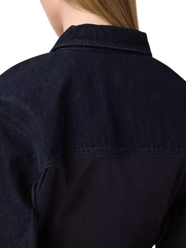 بلوزة سيفيلا من الجينز بتصميم ملتف