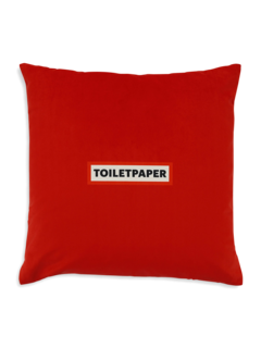 Comfortable Cushion with Gold-Tipped Gun Print