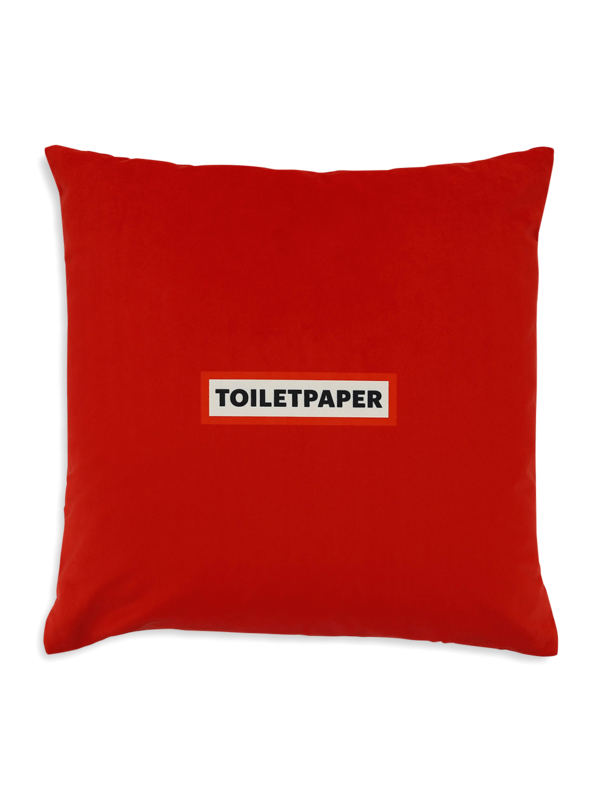Comfortable Cushion with Gold-Tipped Gun Print