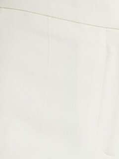 Cream High-waisted Flared Trousers