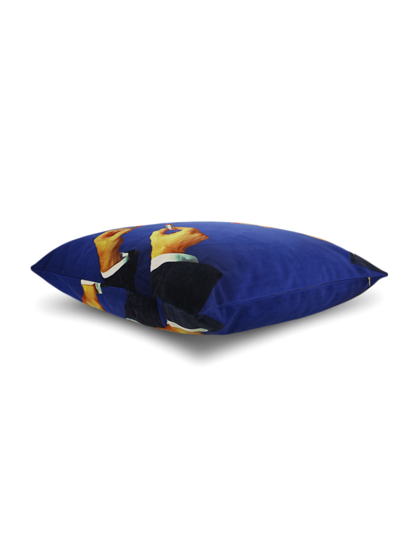 Comfortable Cushion with Edgy Gentlemen Lipstick Print