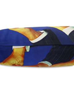 Comfortable Cushion with Edgy Gentlemen Lipstick Print