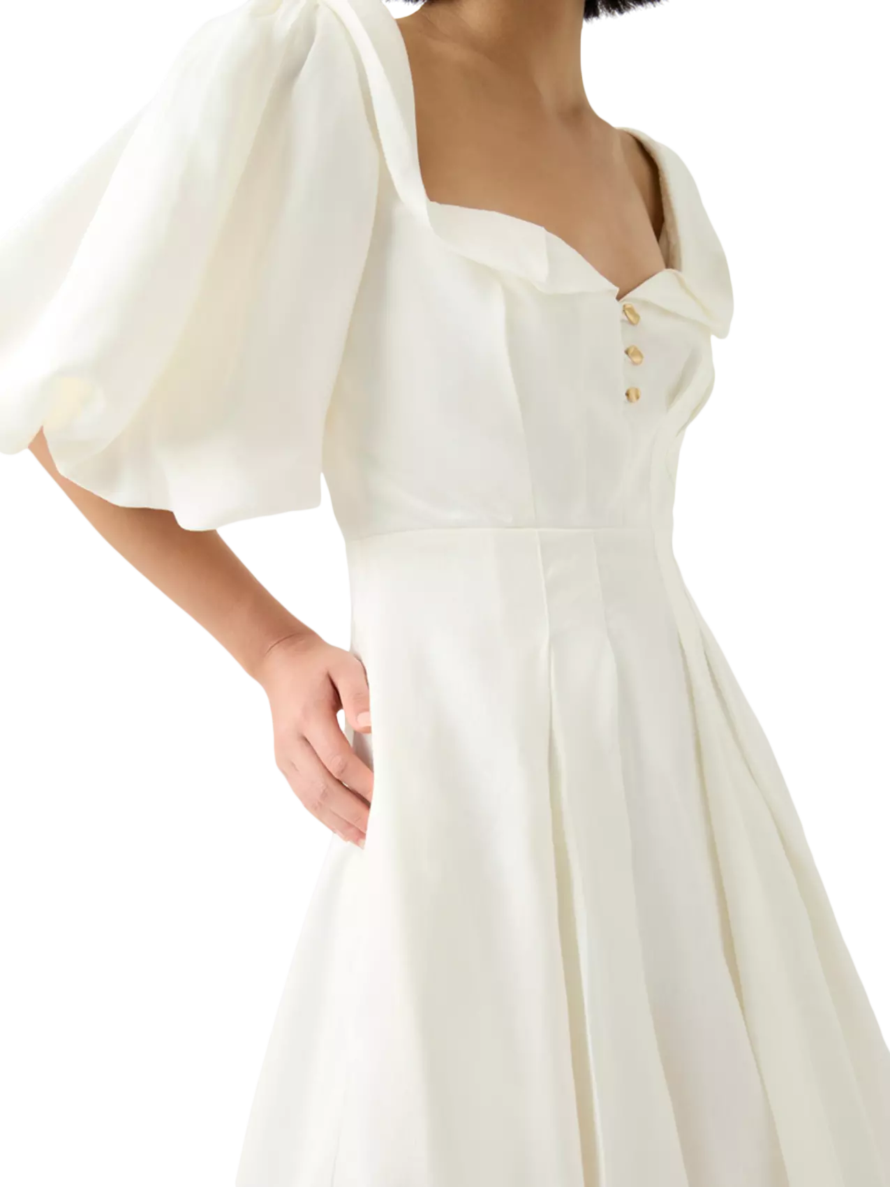 aje jessica frill midi dress AJE - Jessica Frill Midi dress in white Worn once