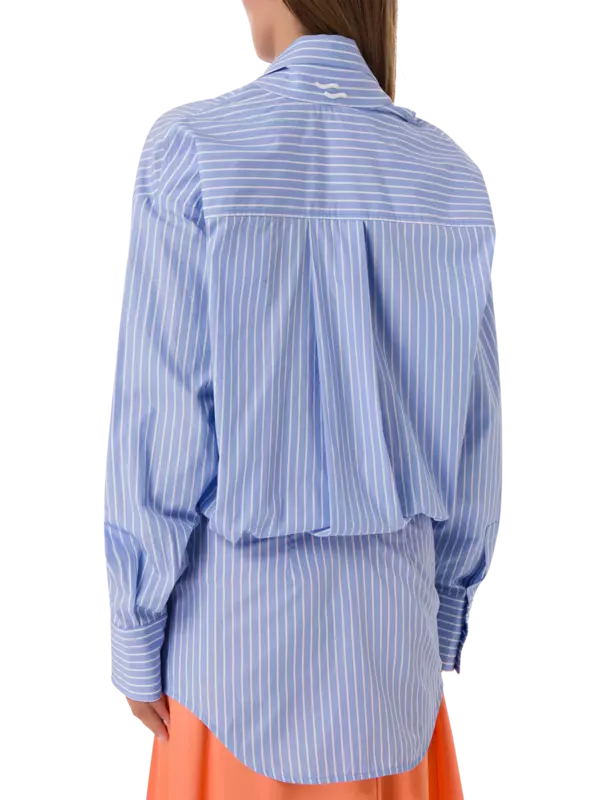 قميص كبير الحجم بخصر مشدود