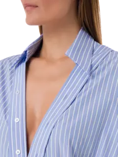 قميص كبير الحجم بخصر مشدود