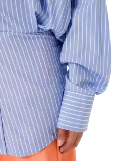 قميص كبير الحجم بخصر مشدود