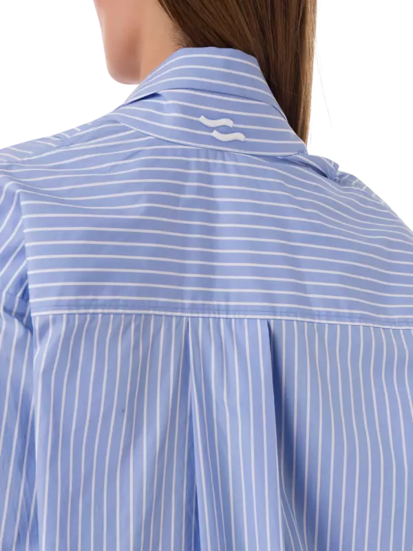 قميص كبير الحجم بخصر مشدود