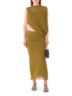 فستان سلايد بتصميم تيشرت منسدل