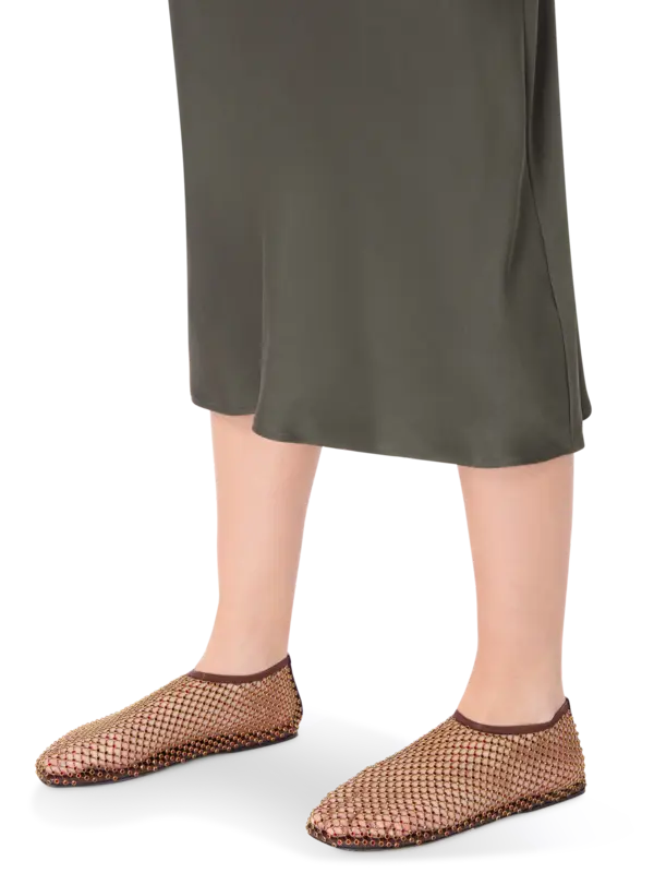 حذاء باليرينا مينيت مزين بالكريستال