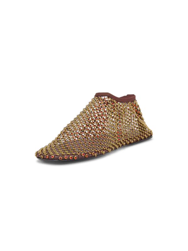 حذاء باليرينا مينيت مزين بالكريستال