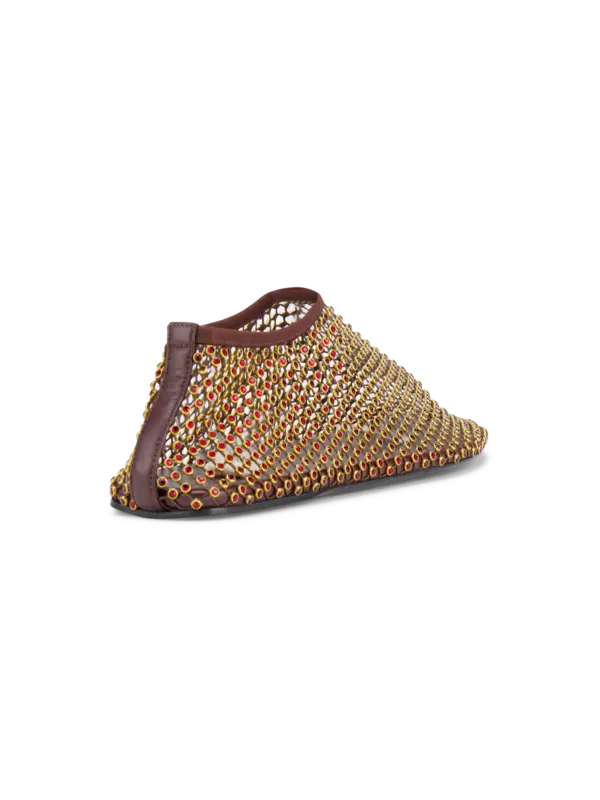 حذاء باليرينا مينيت مزين بالكريستال