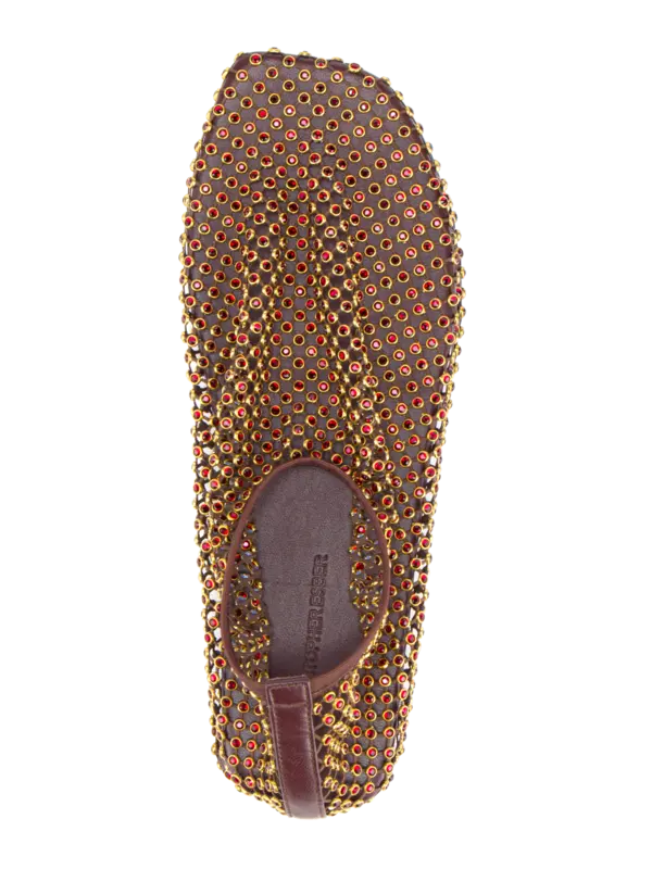 حذاء باليرينا مينيت مزين بالكريستال