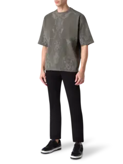 تيشيرت سيكريت ريذم كبير الحجم بأكمام قصيرة