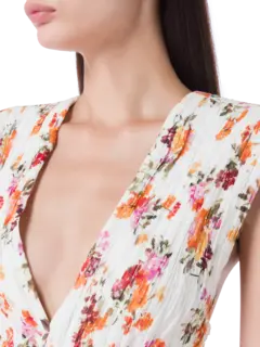 فستان متوسط الطول مزين بعقدة فيونكة من الخلف بيكمينج