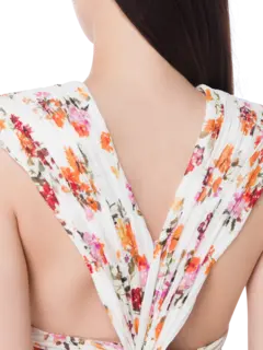 فستان متوسط الطول مزين بعقدة فيونكة من الخلف بيكمينج