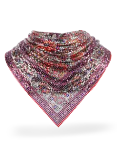 وشاح شبكي معدني بنقشة بيزلي