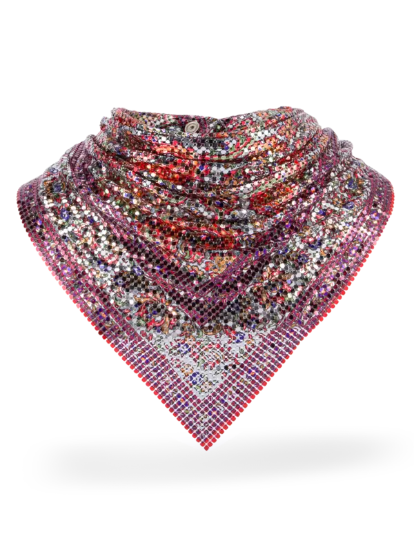 وشاح شبكي معدني بنقشة بيزلي