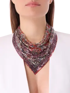 وشاح شبكي معدني بنقشة بيزلي