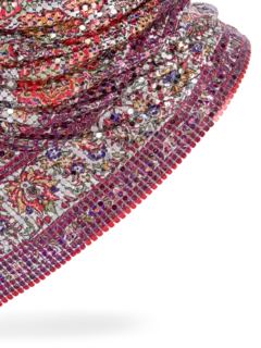 وشاح شبكي معدني بنقشة بيزلي