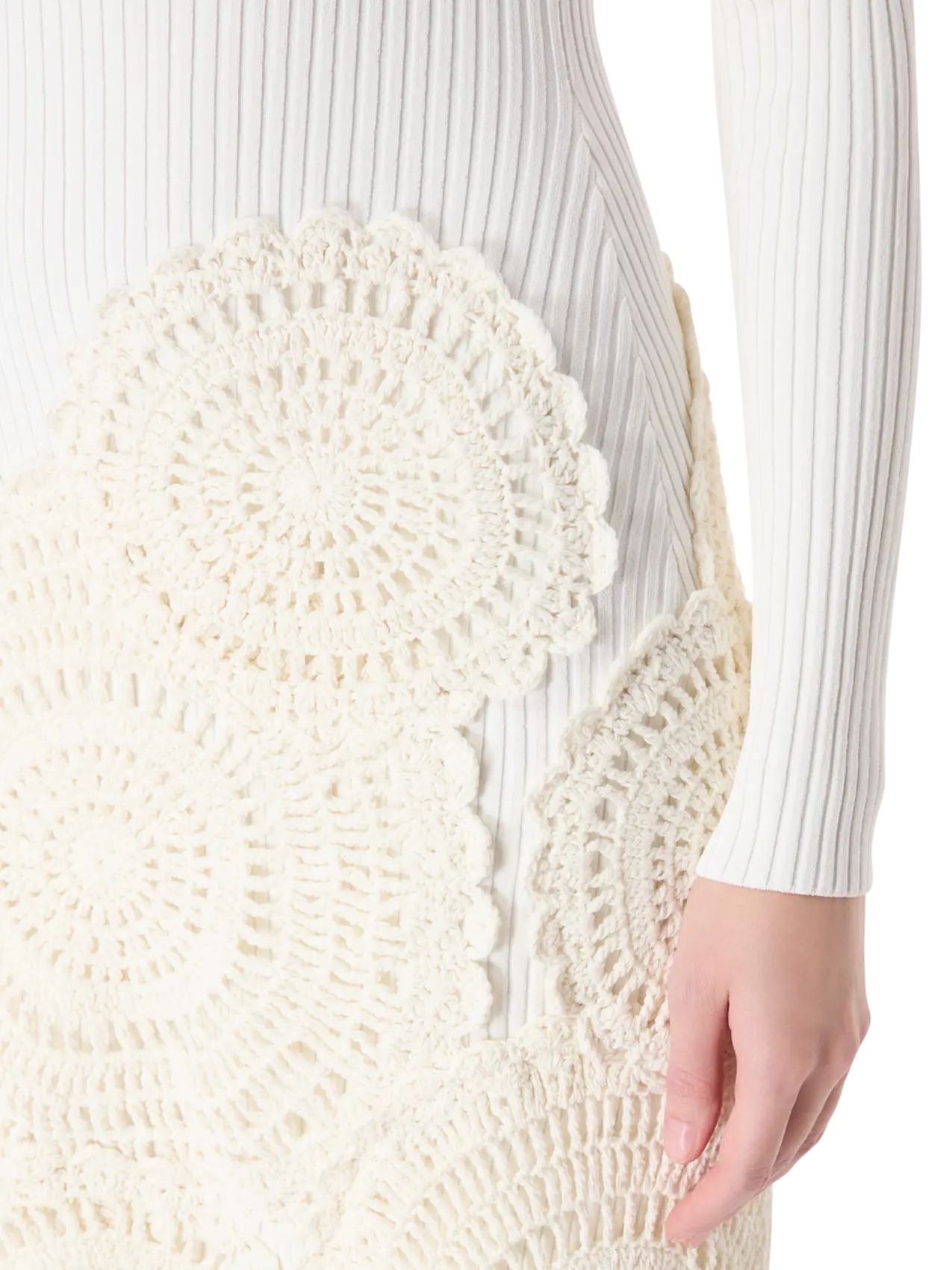 aje mosaic crochet midi dress Aje Mosaic Crochet Midi Dress