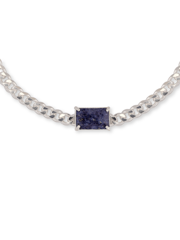 Chain Choker With Malachite Pendant