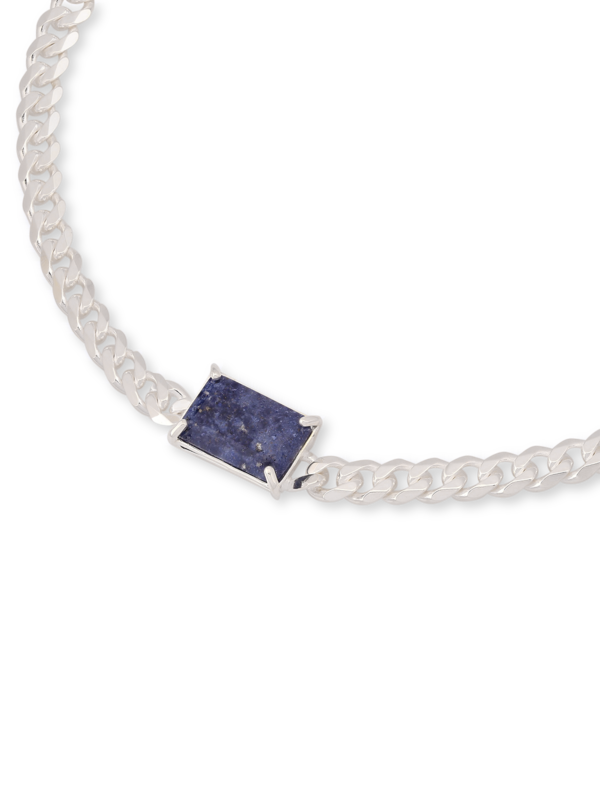 Chain Choker With Malachite Pendant