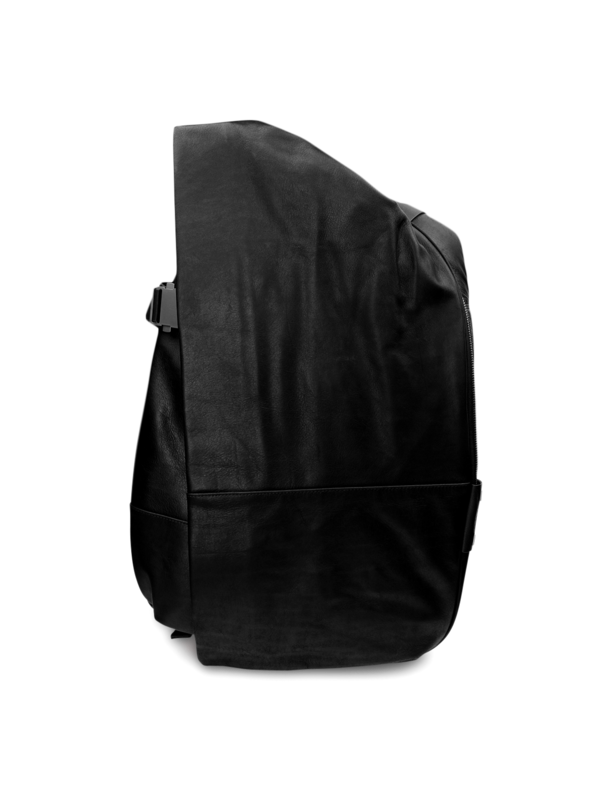 Asymmetric Backpack with Monochrome Detailing