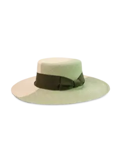 Two Tone Long Brim Cordovan Hat