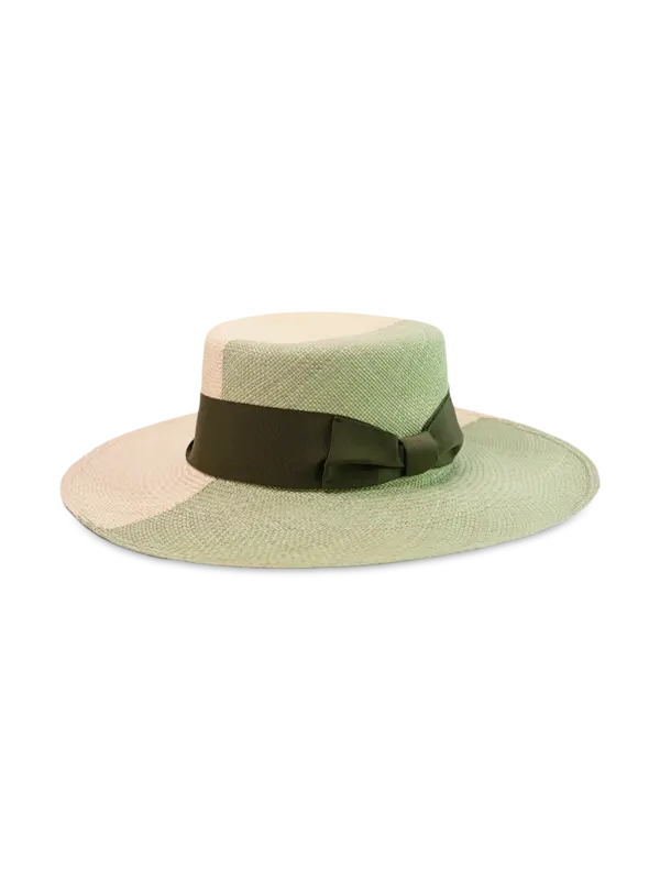 Two Tone Long Brim Cordovan Hat