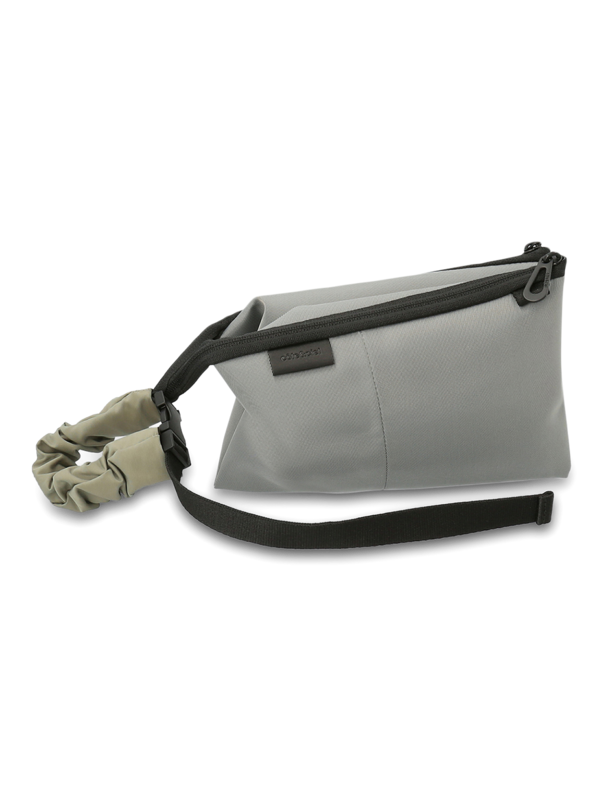 Grey Kivu Small Sleek Crossbody Bag