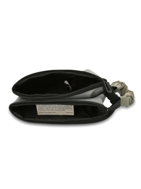 Grey Kivu Small Sleek Crossbody Bag