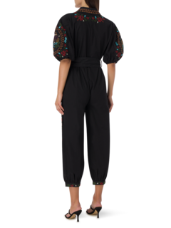 Cross-Stitch Embroidered Jumpsuit