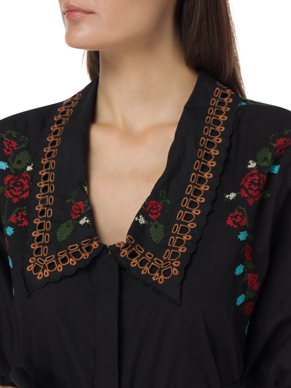 Cross-Stitch Embroidered Jumpsuit